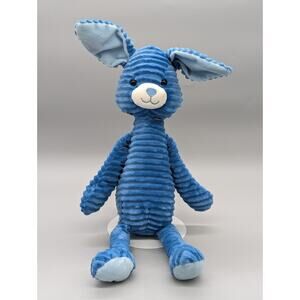Walgreens Blue Ribbed Bunny Rabbit 15" Plush Stuffed Animal Toy Lovey